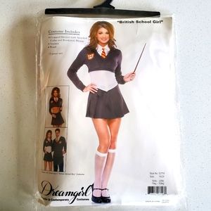 Dreamgirl British School Girl Plus sized costume